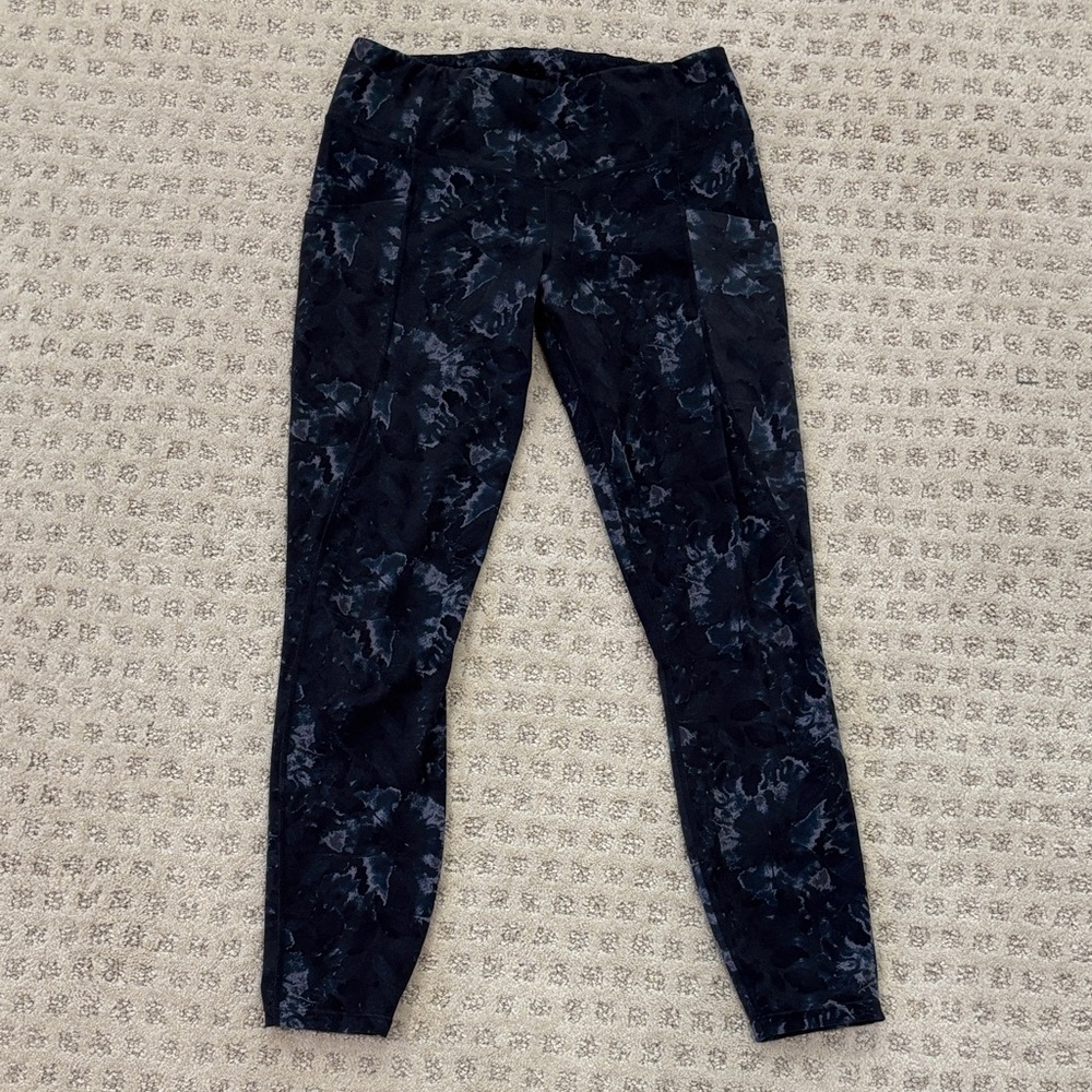 Varley Black Patterned Jeggings